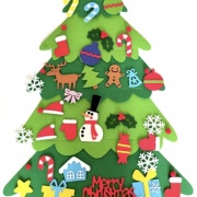 Árbol Navideño De Fieltro , Elegancia En Navidad