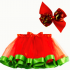 Falda Tutú roja/verde S